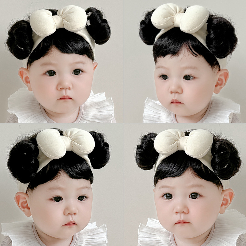 Wig Bayi Ikat Kepala Poni Pita - Photography Cheat Sheet ulasan dan harga