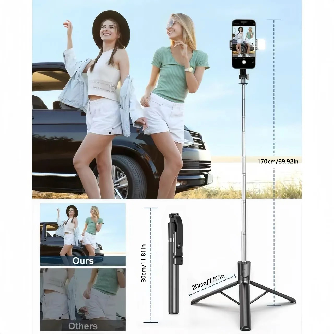 Tongsis 1700mm Nirkabel, Tripo - Photography Basics ulasan dan harga