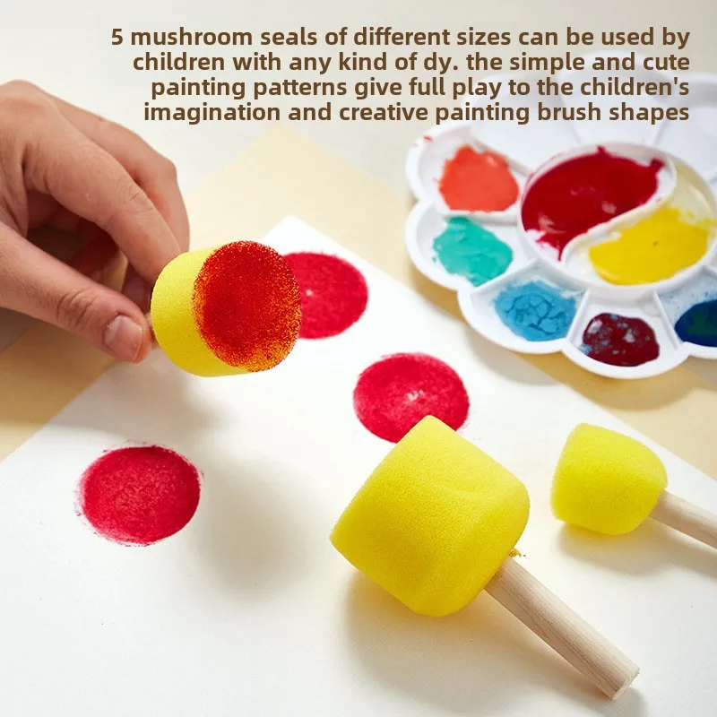 5/10PCS Kuas Spons Kepala Jamu - Photography Design ulasan dan harga