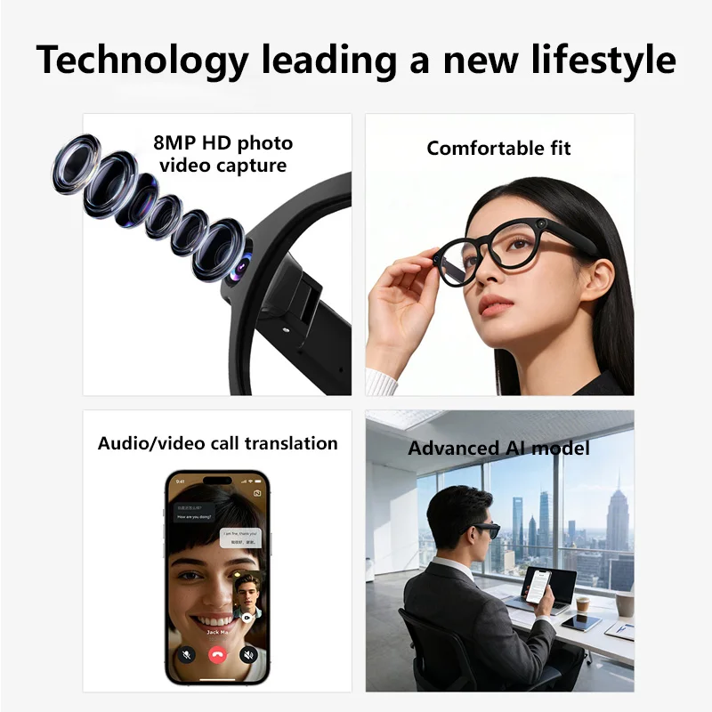 Kacamata Pintar AI Pixel 800W  - Photography Videos Free ulasan dan harga